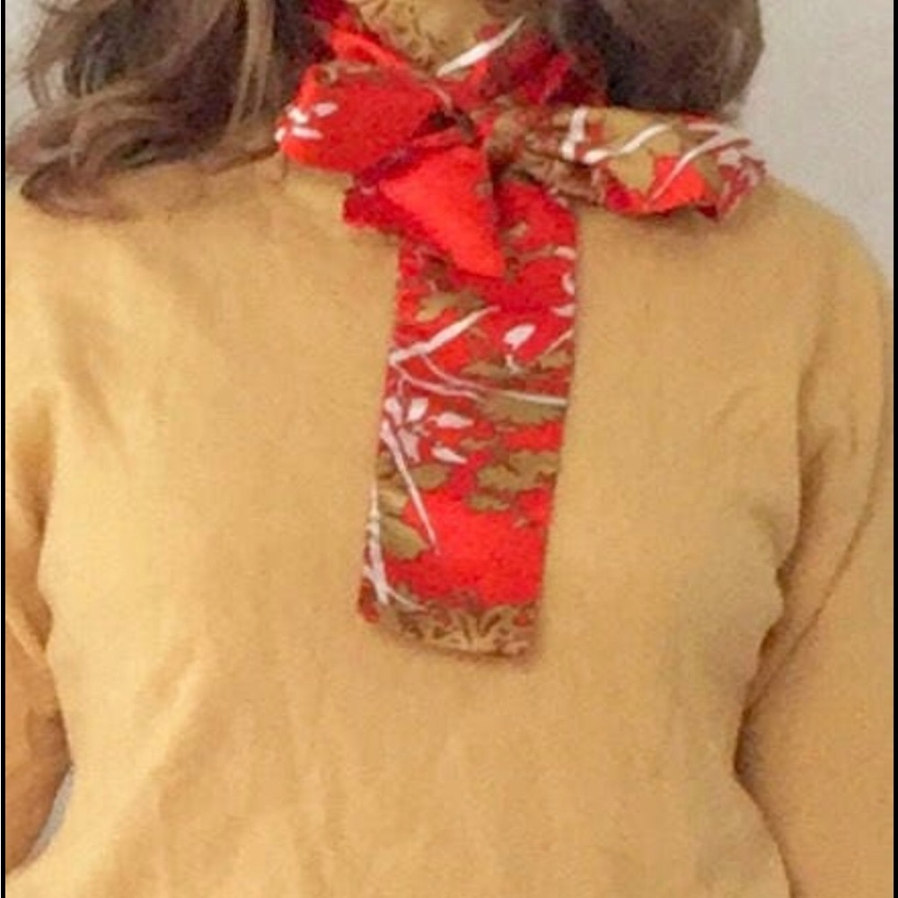 Vintage 1960s Silk Tie Scarf